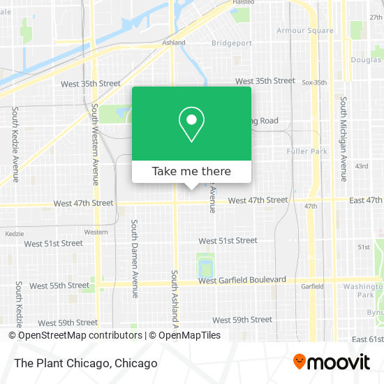 Mapa de The Plant Chicago