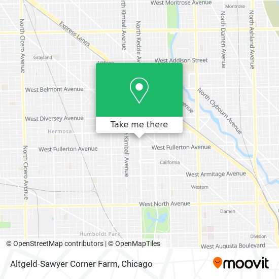 Altgeld-Sawyer Corner Farm map
