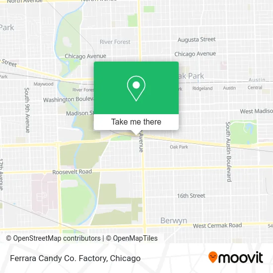 Ferrara Candy Co. Factory map