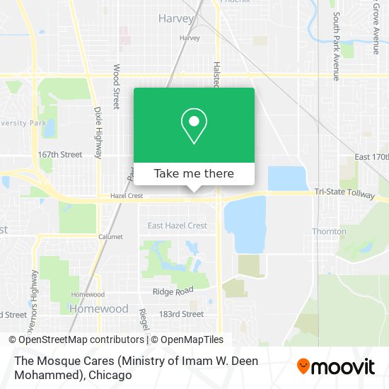 The Mosque Cares (Ministry of Imam W. Deen Mohammed) map