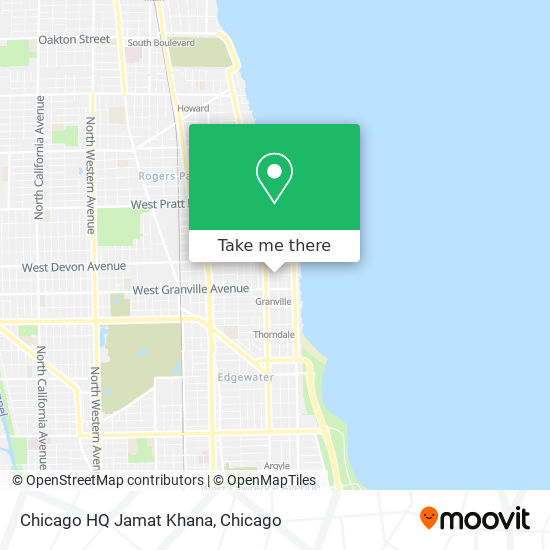 Chicago HQ Jamat Khana map