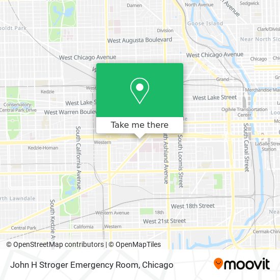 John H Stroger Emergency Room map