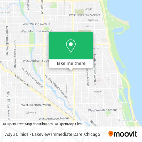 Mapa de Aayu Clinics - Lakeview Immediate Care