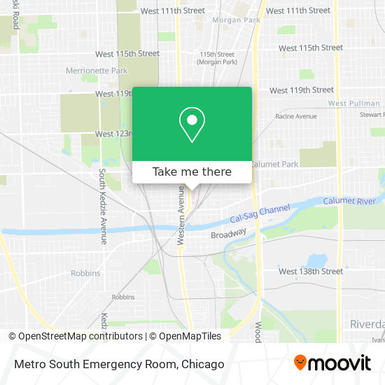 Mapa de Metro South Emergency Room