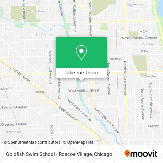 Goldfish Swim School - Roscoe Village map