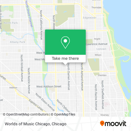 Worlds of Music Chicago map