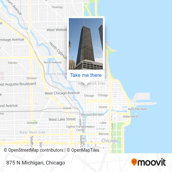 875 N Michigan map