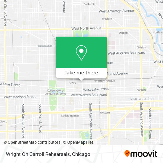 Wright On Carroll Rehearsals map