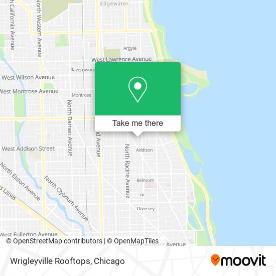 Wrigleyville Rooftops map