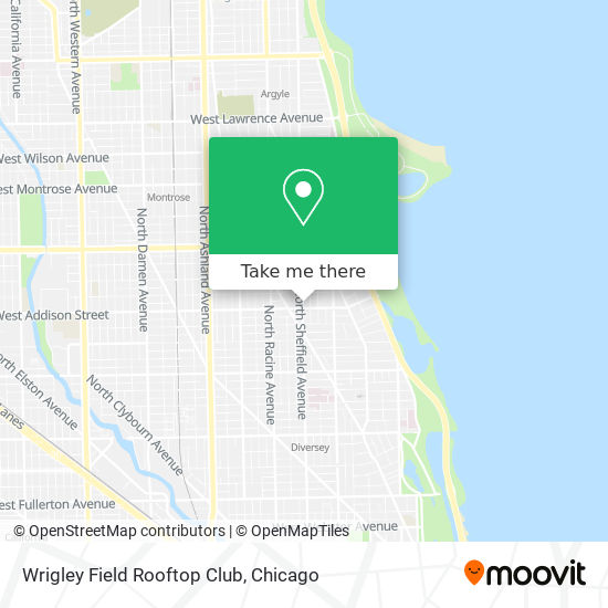 Wrigley Field Rooftop Club map