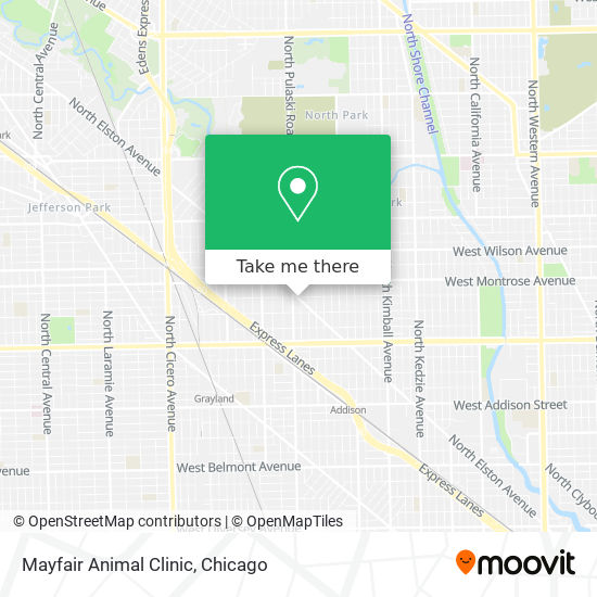 Mayfair Animal Clinic map
