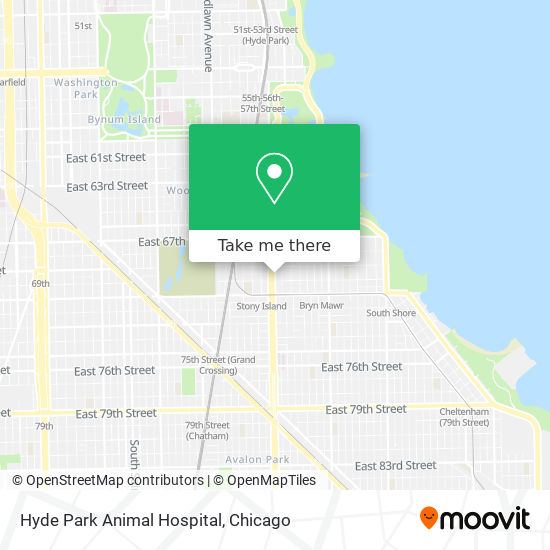 Hyde Park Animal Hospital map