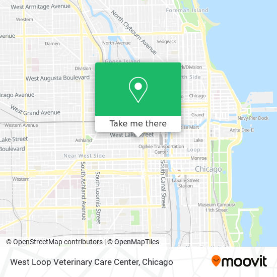 West Loop Veterinary Care Center map