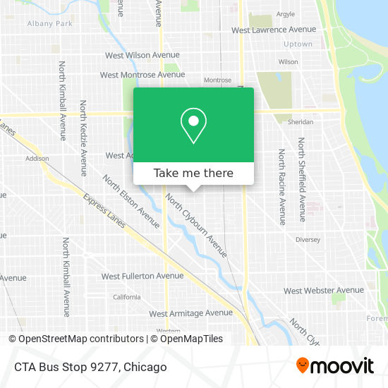 CTA Bus Stop 9277 map