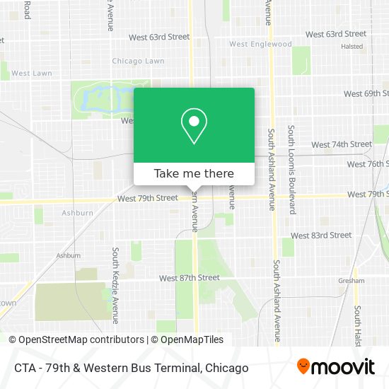 CTA - 79th & Western Bus Terminal map