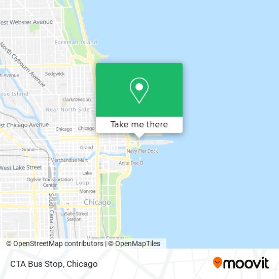 CTA Bus Stop map