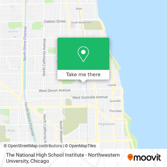 Mapa de The National High School Institute - Northwestern University