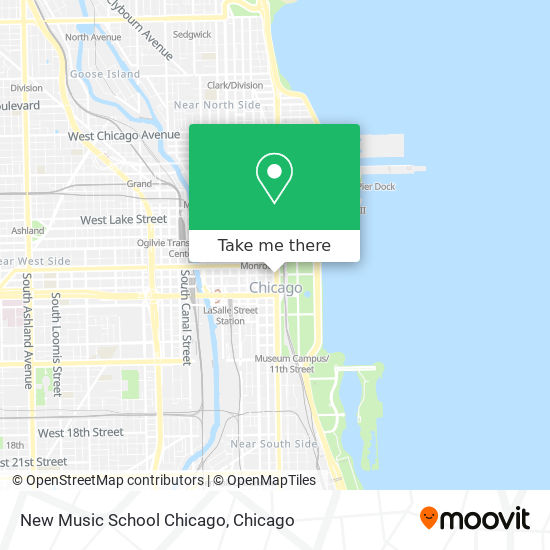 New Music School Chicago map