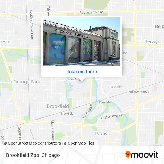 Brookfield Zoo map