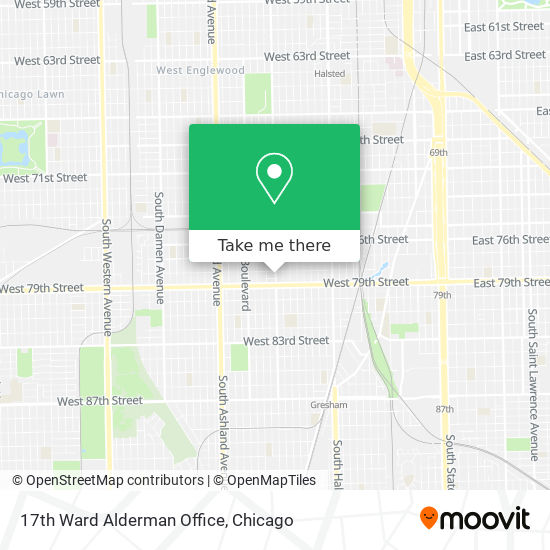 17th Ward Alderman Office map