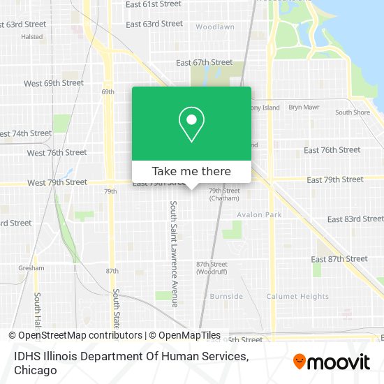 IDHS Illinois Department Of Human Services map
