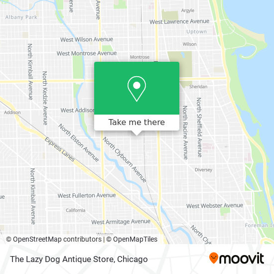 The Lazy Dog Antique Store map