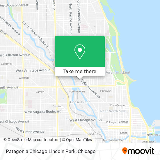 Patagonia Chicago Lincoln Park map