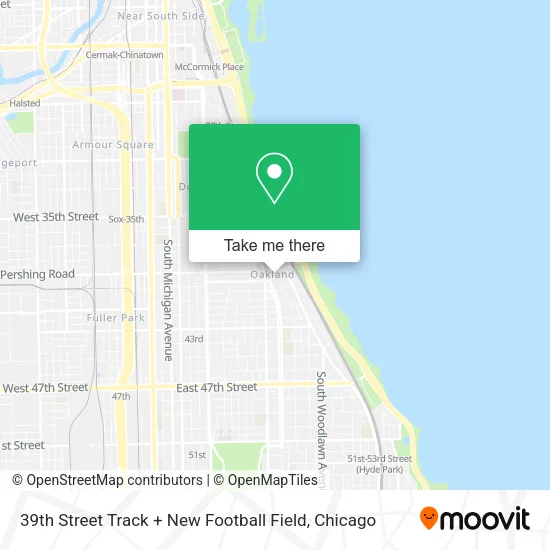 39th Street Track + New Football Field map