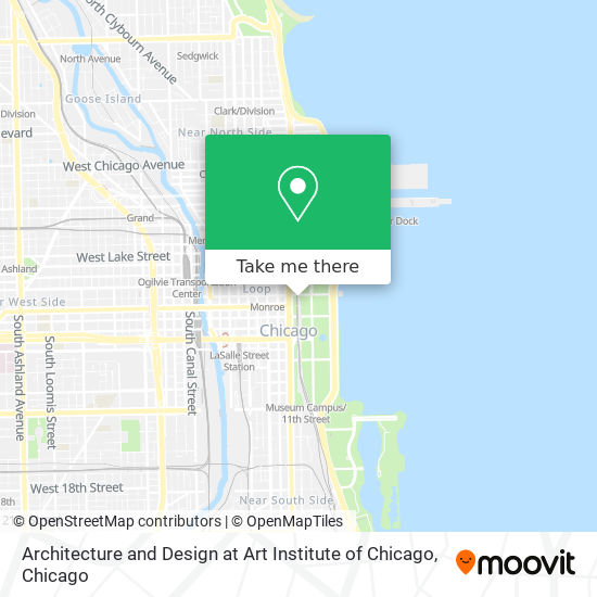 Mapa de Architecture and Design at Art Institute of Chicago