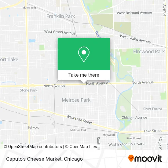 Caputo's Cheese Market map