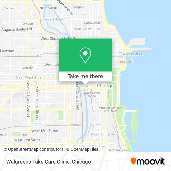 Walgreens Take Care Clinic map