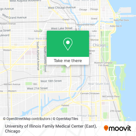 Mapa de University of Illinois Family Medical Center (East)