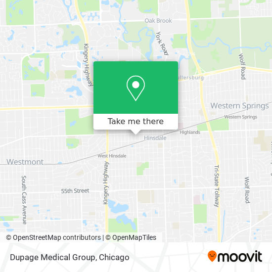 Mapa de Dupage Medical Group