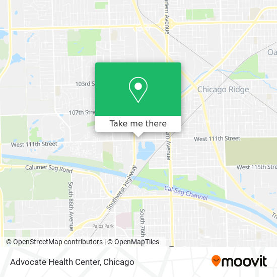 Advocate Health Center map