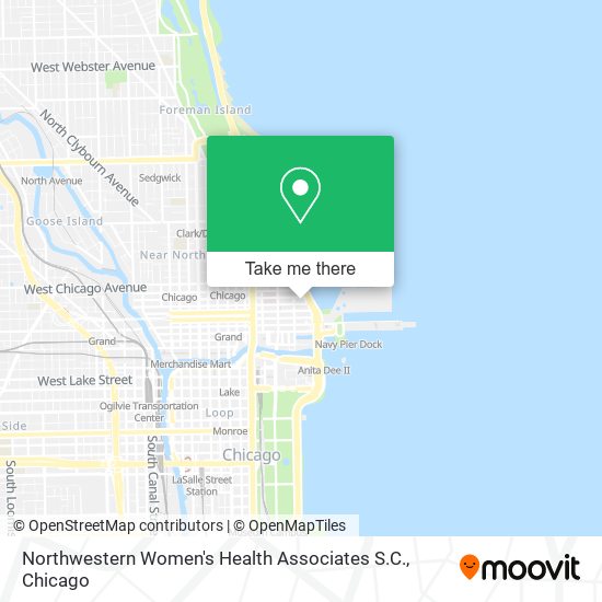 Northwestern Women's Health Associates S.C. map