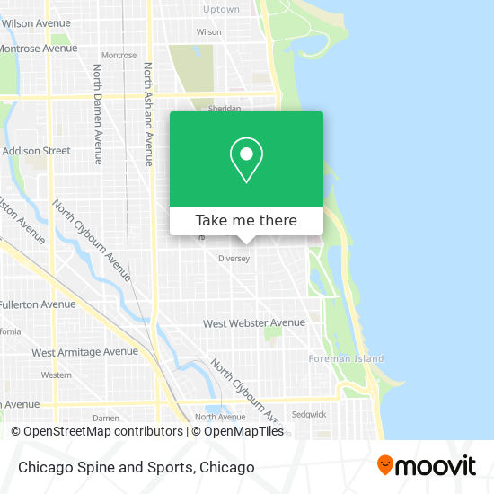 Chicago Spine and Sports map