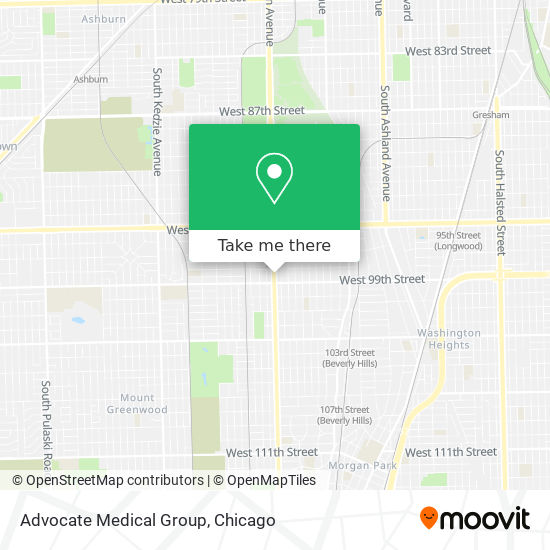 Mapa de Advocate Medical Group