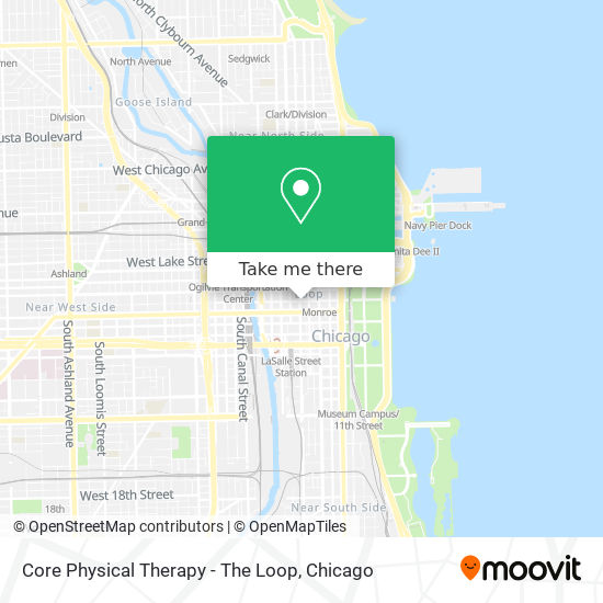 Mapa de Core Physical Therapy - The Loop
