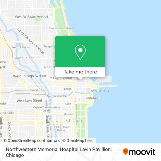 Mapa de Northwestern Memorial Hospital Lavin Pavillion