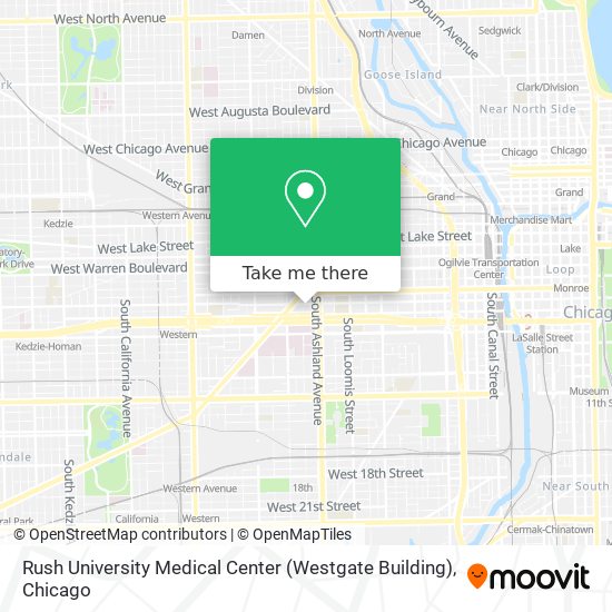 Rush University Medical Center (Westgate Building) map