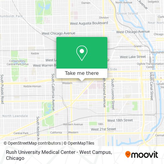Rush University Medical Center - West Campus map