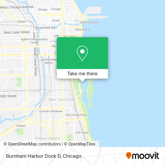 Burnham Harbor Dock D map