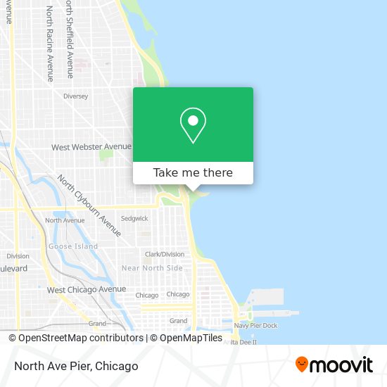 North Ave Pier map