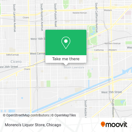 Moreno's Liquor Store map
