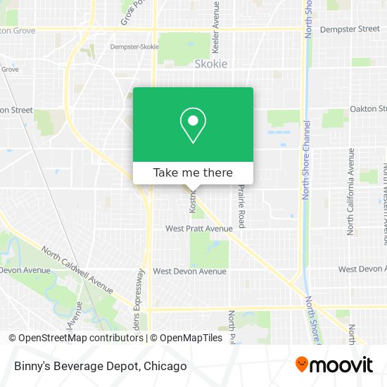 Binny's Beverage Depot map