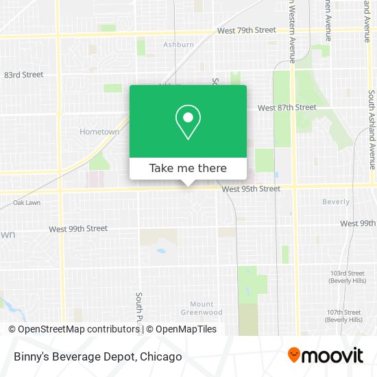 Mapa de Binny's Beverage Depot