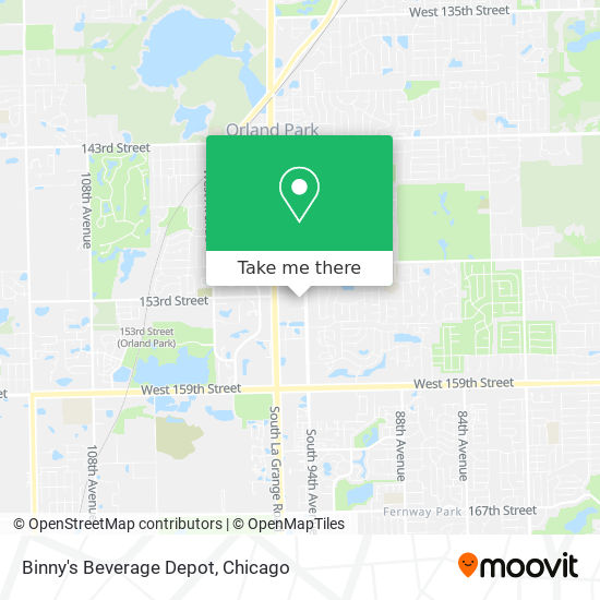 Mapa de Binny's Beverage Depot