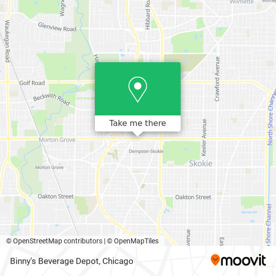 Binny's Beverage Depot map