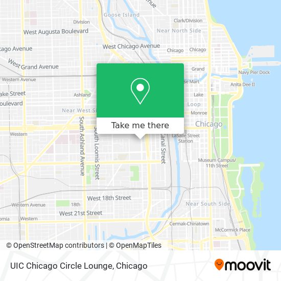 UIC Chicago Circle Lounge map