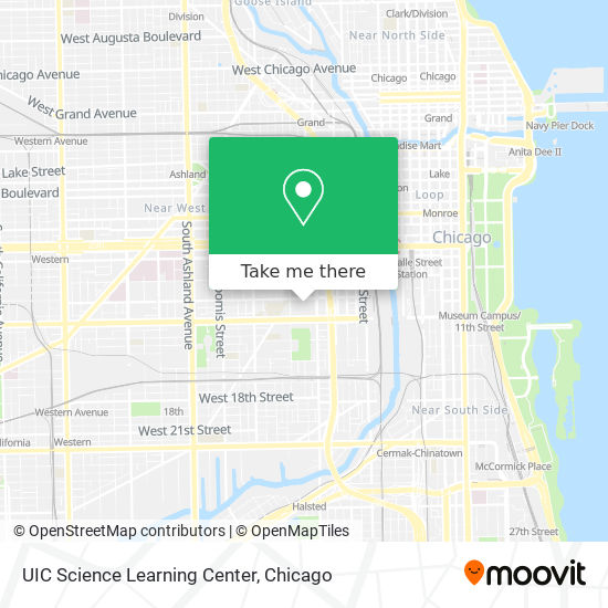 UIC Science Learning Center map